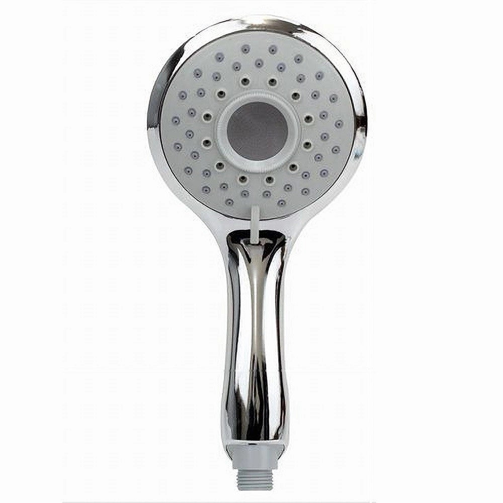Trade Shop - Soffione Doccia 12x24.5cm Doccetta Bagno Multigetto Regolabile Manico Bombato 79706 -