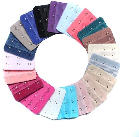 Estensione Seno 3 Punti - 10 Pezzi - Adattabile - Comfort - Diversi Colori - 3 x 3 Ganci - Estensione Seno