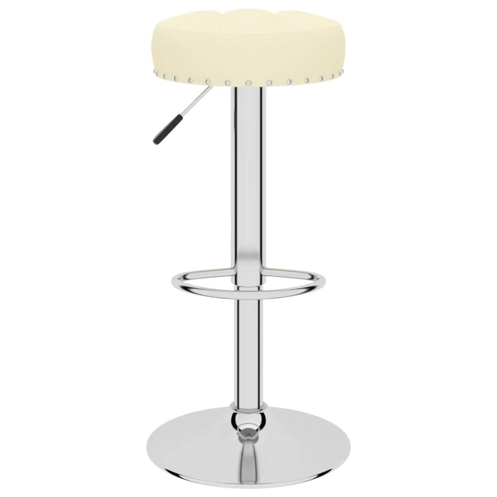 Sgabelli da Bar 2 pz Crema in Tessuto 332973
