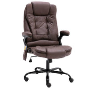 Sedia poltrona sedia da ufficio sedia da computer sedia da studio sedia da massaggio pelle scamosciata sintetica marrone scuro 02_0024013