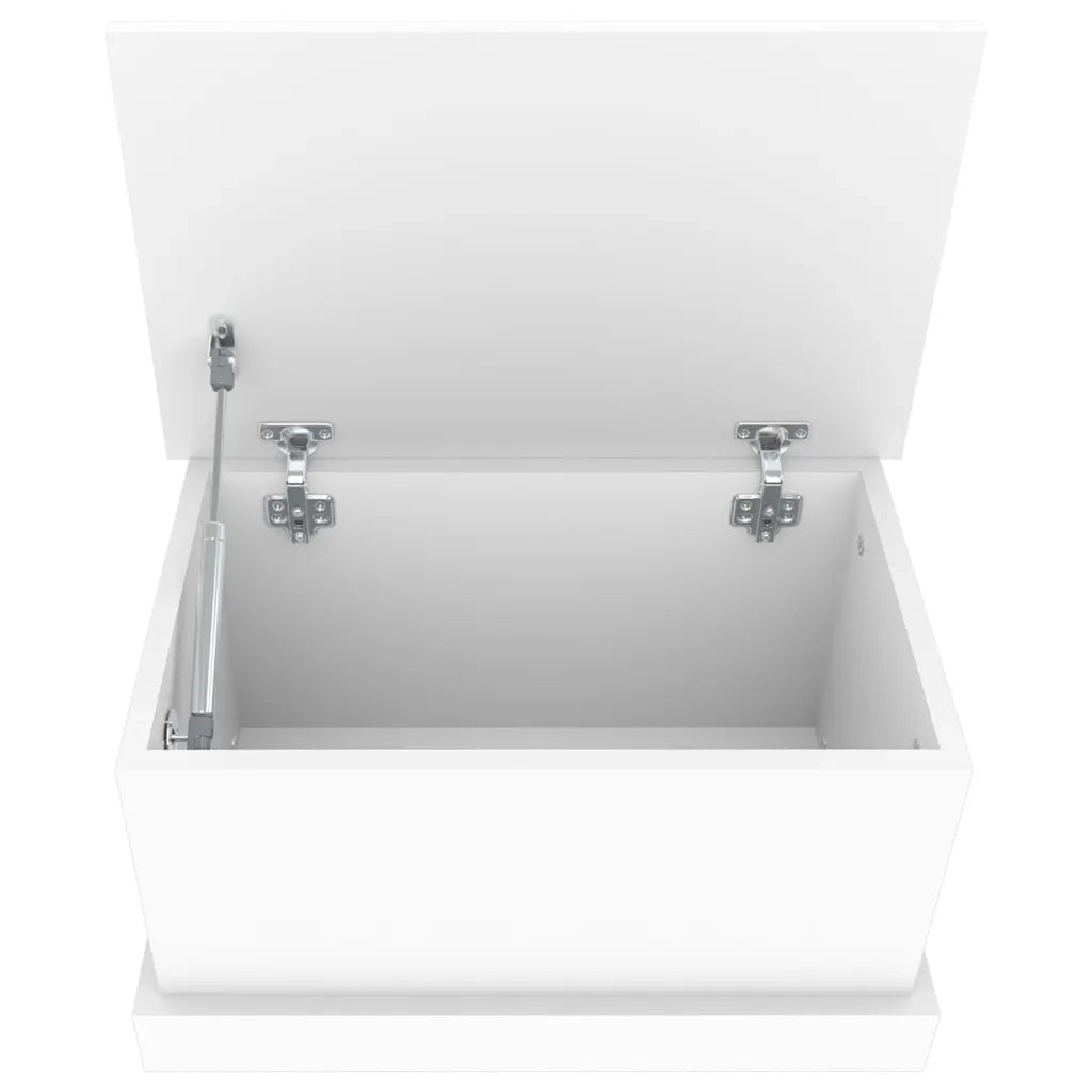 Scatola portaoggetti bianca 50x30x28 cm in legno ingegnerizzato 816496