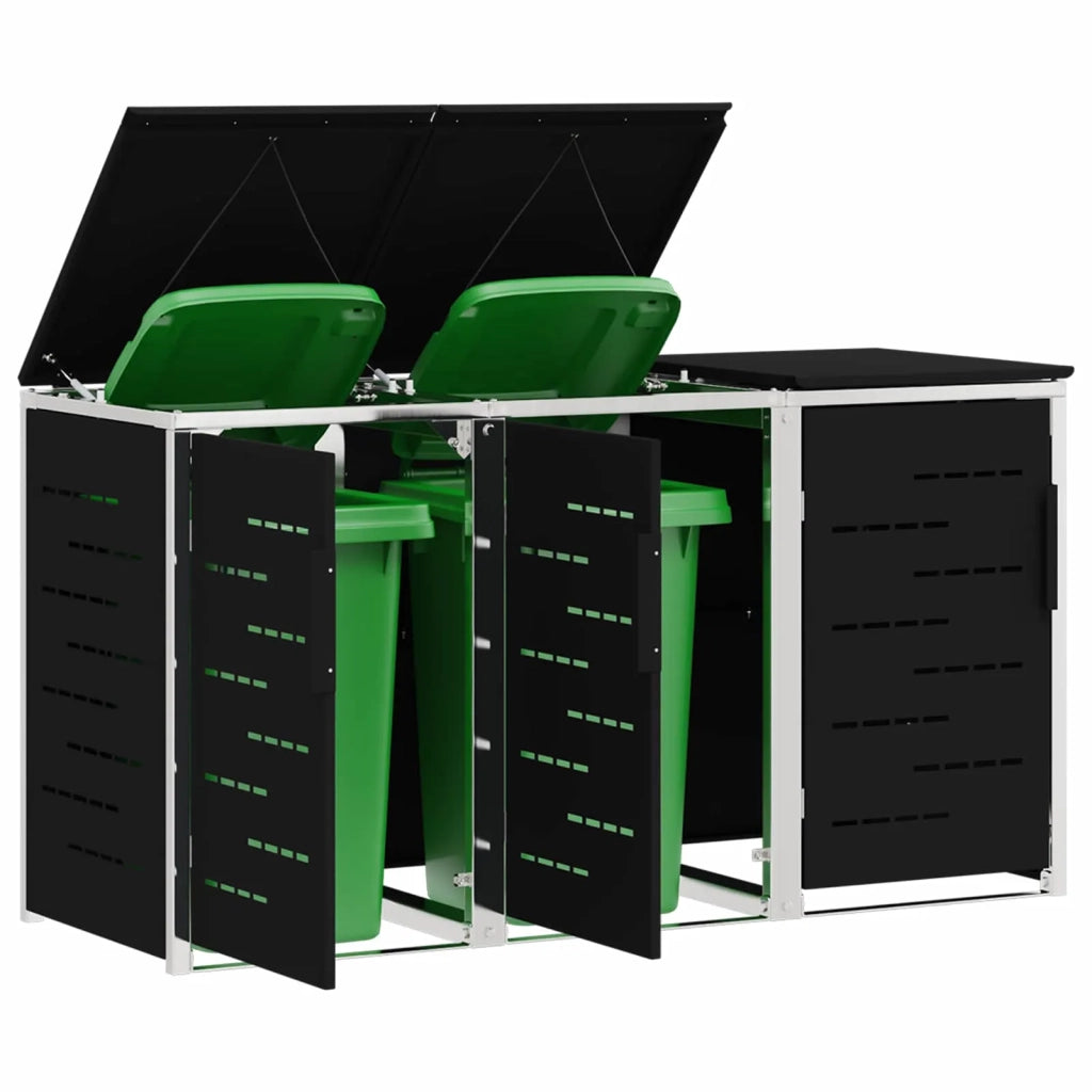 Stoccaggio contenitore a ruote Nero 207 x 77,5 x 112,5 cm 3422238