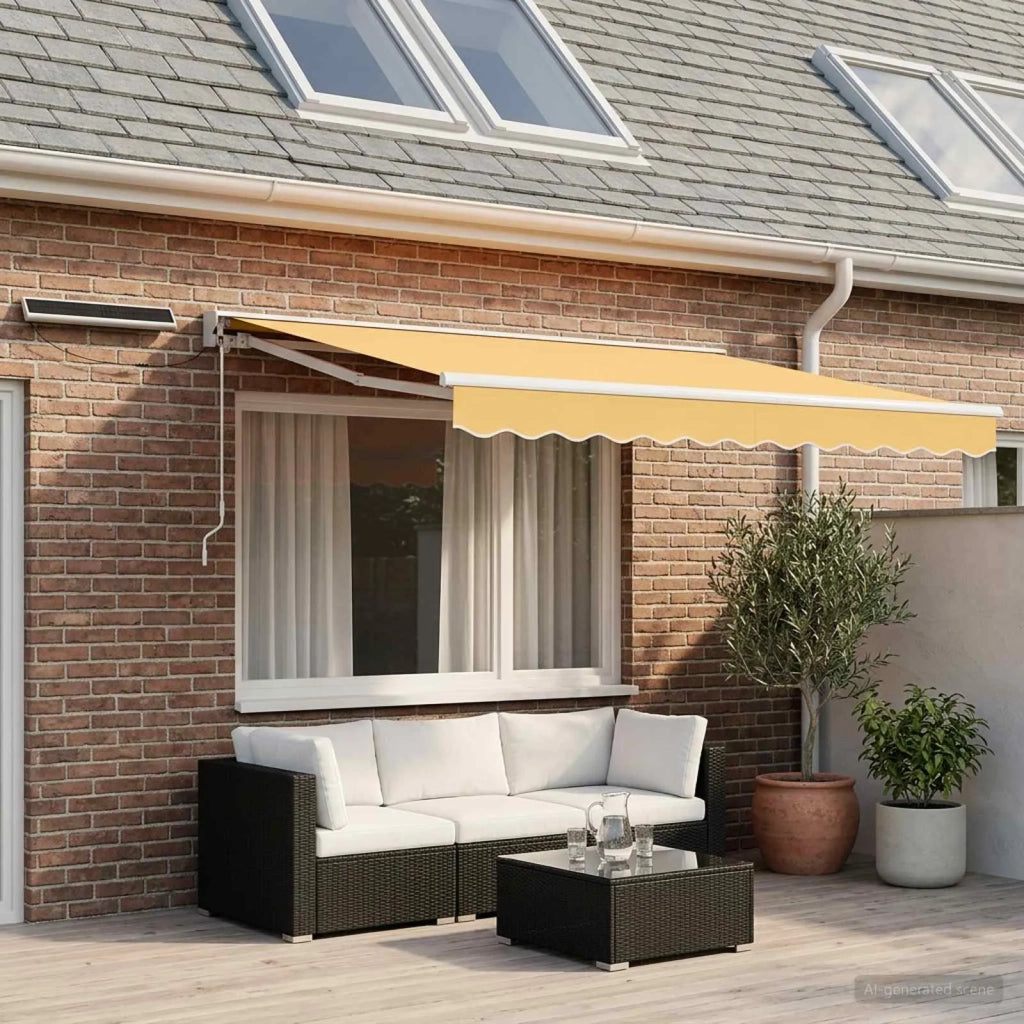 Tettuccio Elettrico Retrattile Sabbia 3,5 x 2 m 3425743