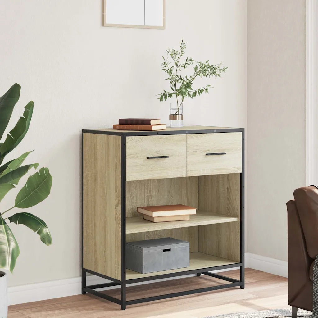 Credenza Rovere Sonoma 68x35x76 cm in Legno Multistrato