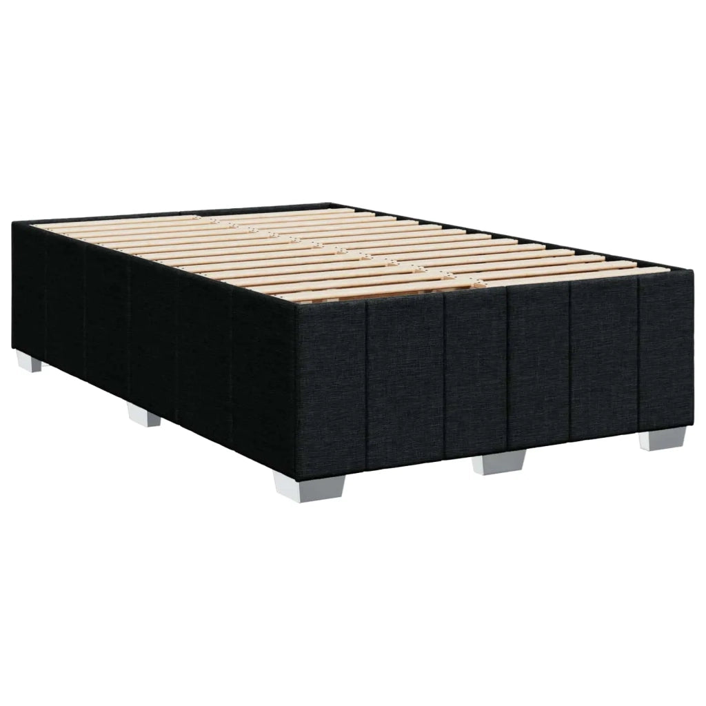 Letto box spring con materasso Nero 120 x 190 cm Tessuto 3454094