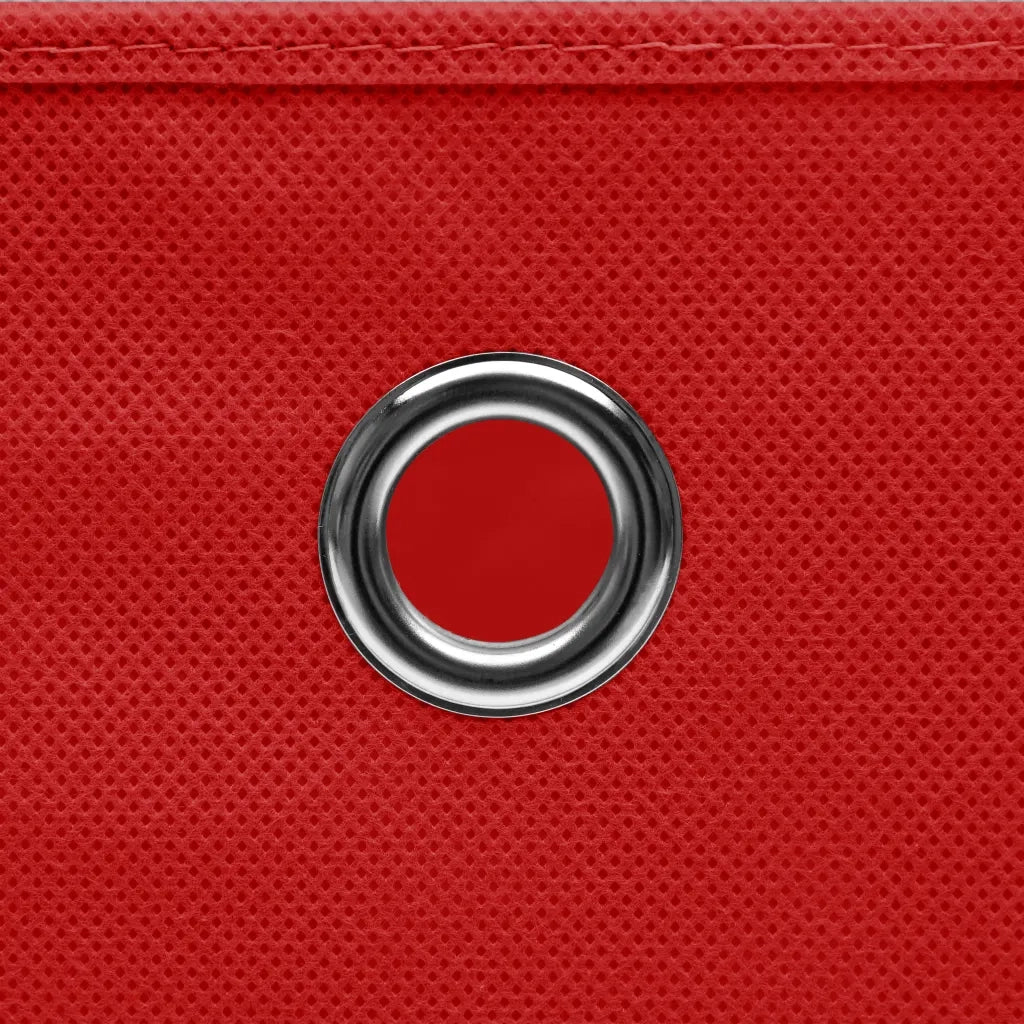Contenitori 10 pz in Tessuto non Tessuto 28x28x28cm Rosso cod mxl 48355