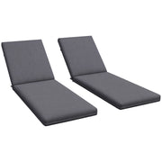 Cuscini per Chaise Longue ¨C zephmum ¨C 2 pezzi, grigio scuro