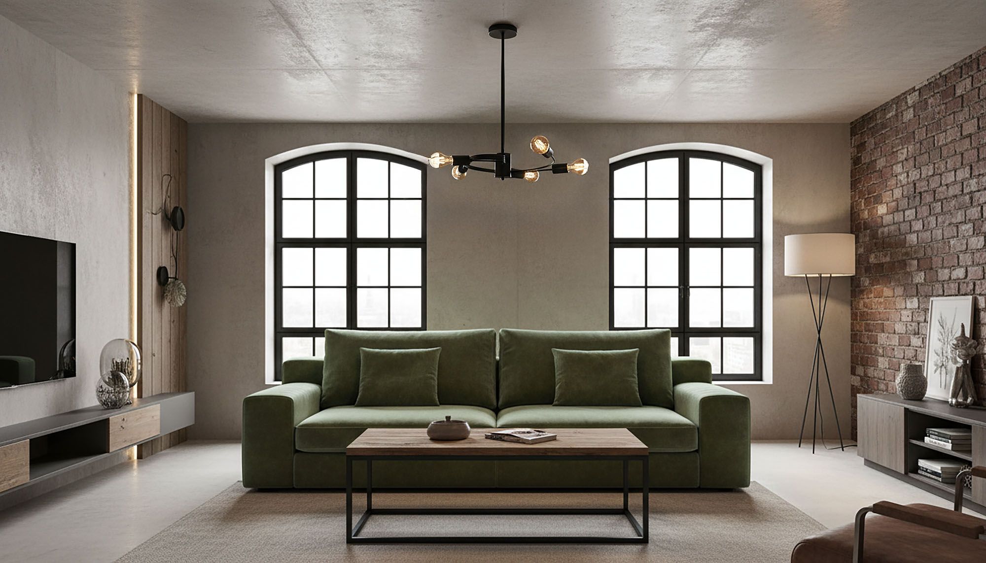 Lampada Da Soffitto Cristallo Loft APP739-5CP