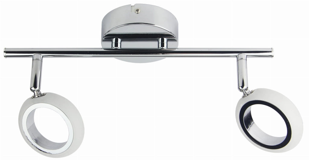Plafoniera LED Candellux Aurelion 2x8W cromo 3000K calda