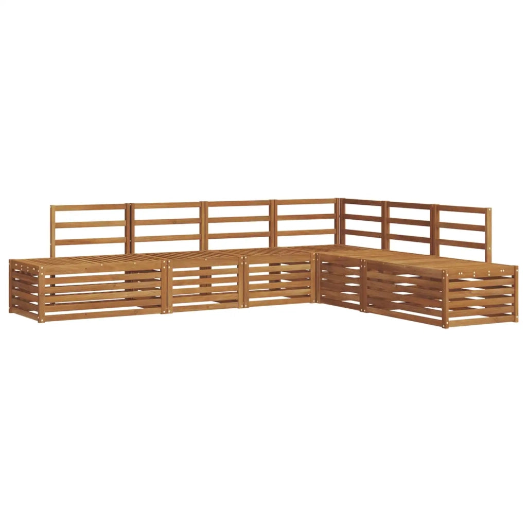 Set di divani da esterno 6 Pezzo Naturale 3375449