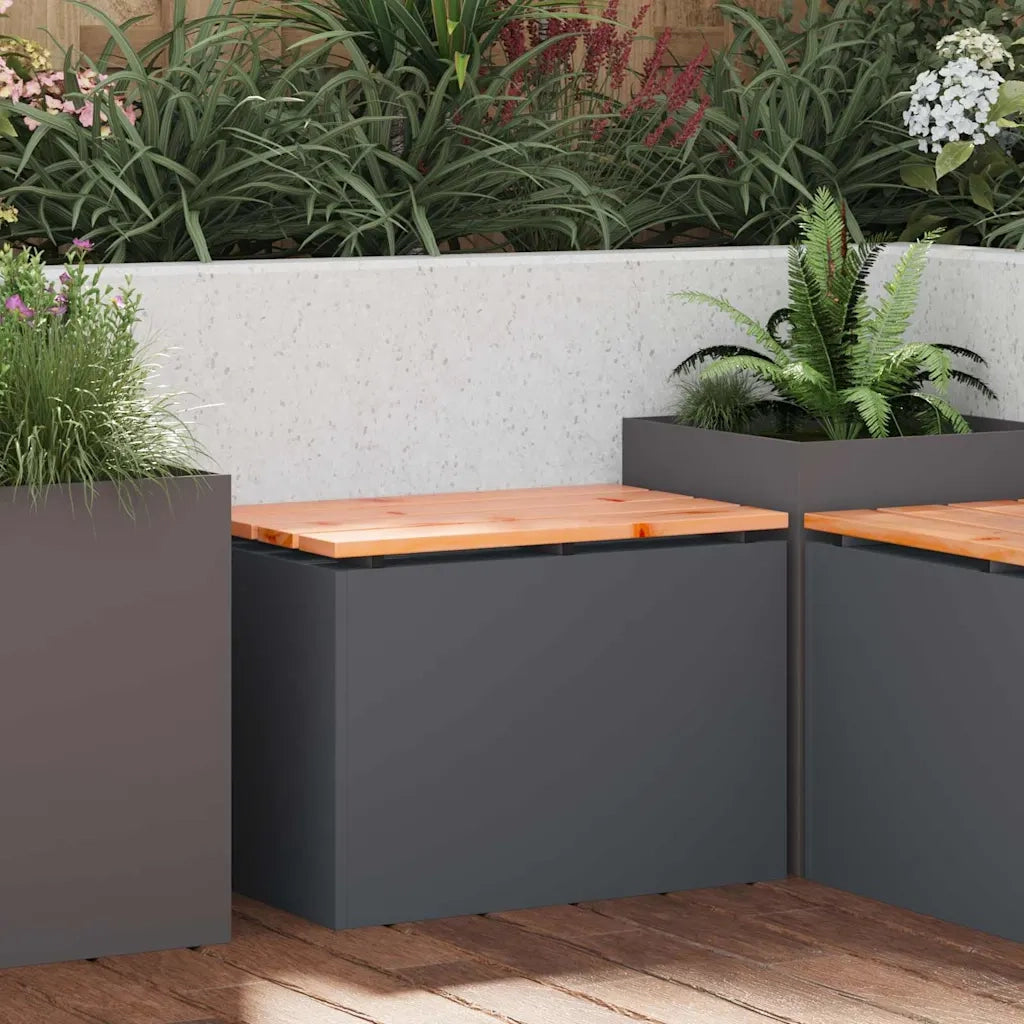 Panchina da giardino 1-Numero di posti 60 x 40 x 43 cm Acciaio