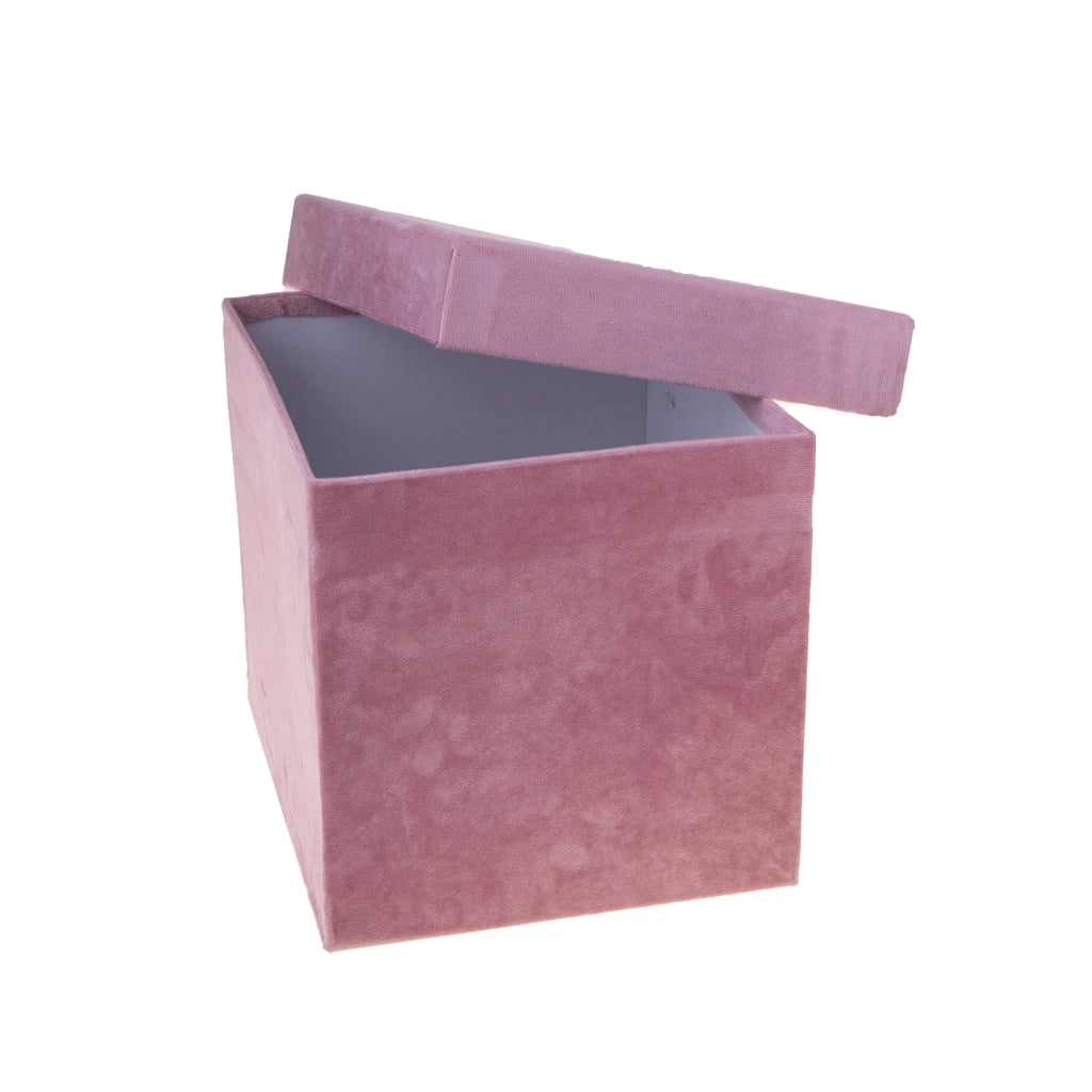 Set 2 Scatole Quadrate in Velluto H 265 cm