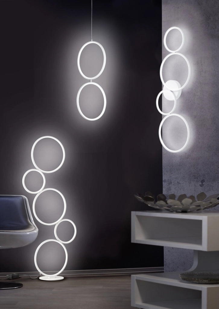 Lampada da terra LED Rondo bianca 36W Trio 422610531