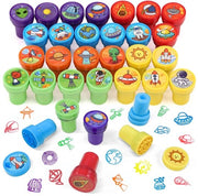 Stamp Set per Bambini - 26 Stampi Tema Spaziale - Ideale per Feste e Scuola - Giocattolo Creativo e Divertente - Educativo e Liscio - Per Bambini