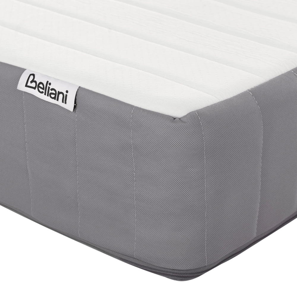Materasso a molle insacchettate EU matrimoniale con maniglie imbottitura in Memory Foam rinfrescante sfoderabile 160 x 200 cm Firm Design moderno trapuntato