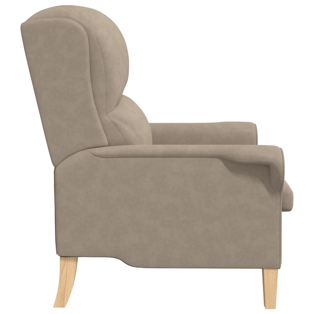 Poltrona Tortora Tortora Tessuto, Legno Standard Poltrona Tortora