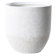 Vaso da fiori in argilla bianco sporco 46 x 46 x 46 cm per interni ed esterni resistente alle intemperie