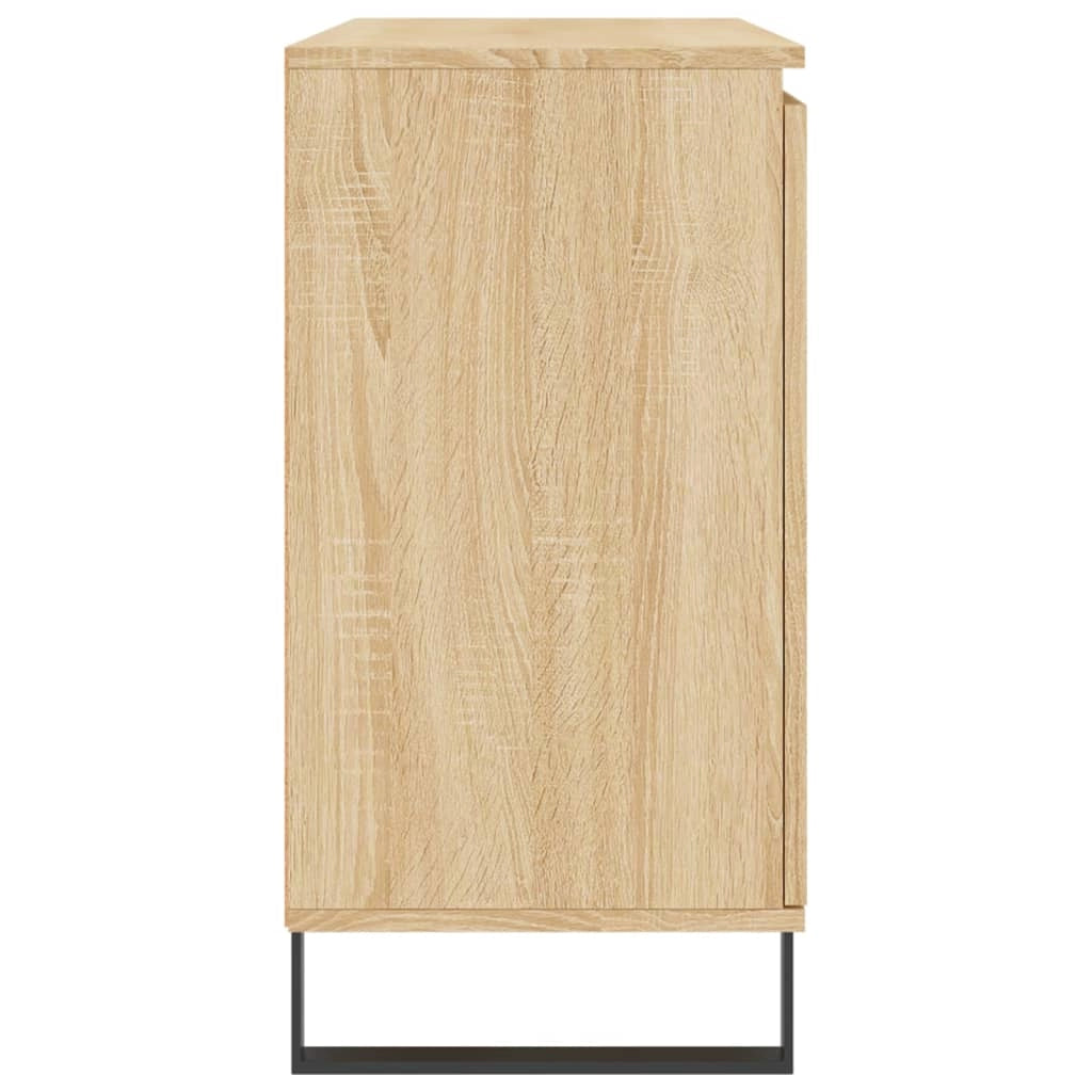 Buffet credenza cassettiera armadio mobile contenitore organizer cucina soggiorno rovere Sonoma 104 x 35 x 70 cm legno ingegnerizzato marrone 02_0031488