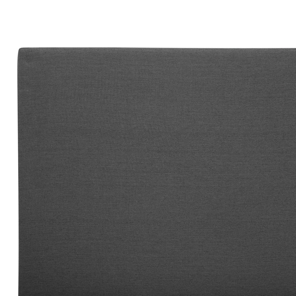 Letto continentale singolo da 90 x 200 in tessuto grigio con materasso contemporaneo