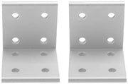 Sostegno Angolare Leggero - 90 Gradi Angolo di Sostegno - Alluminio - Facile da Installare - Per Struttura/Arredamento - Esecuzione Delicata - Connettore Angolare