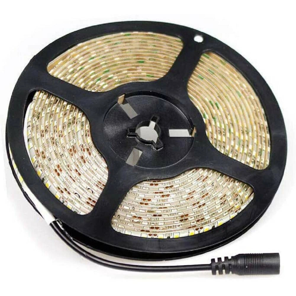 Trade Shop - Striscia Led 2835 5mt Bobina Luce 4000k 3000k 6500k Waterprof Ip55 2835-12v -