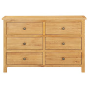 Cassettiera 105x33,5x73 cm in Legno Massello di Rovere 289196
