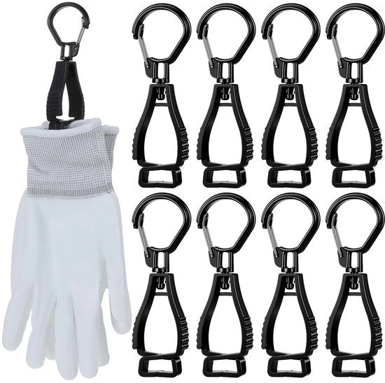 Manicotti per manubri, 8 pezzi manubri manubrietti, manubrietti per cinturone di manubrio, cinturone clip per operai, manubrietti per gru, nero