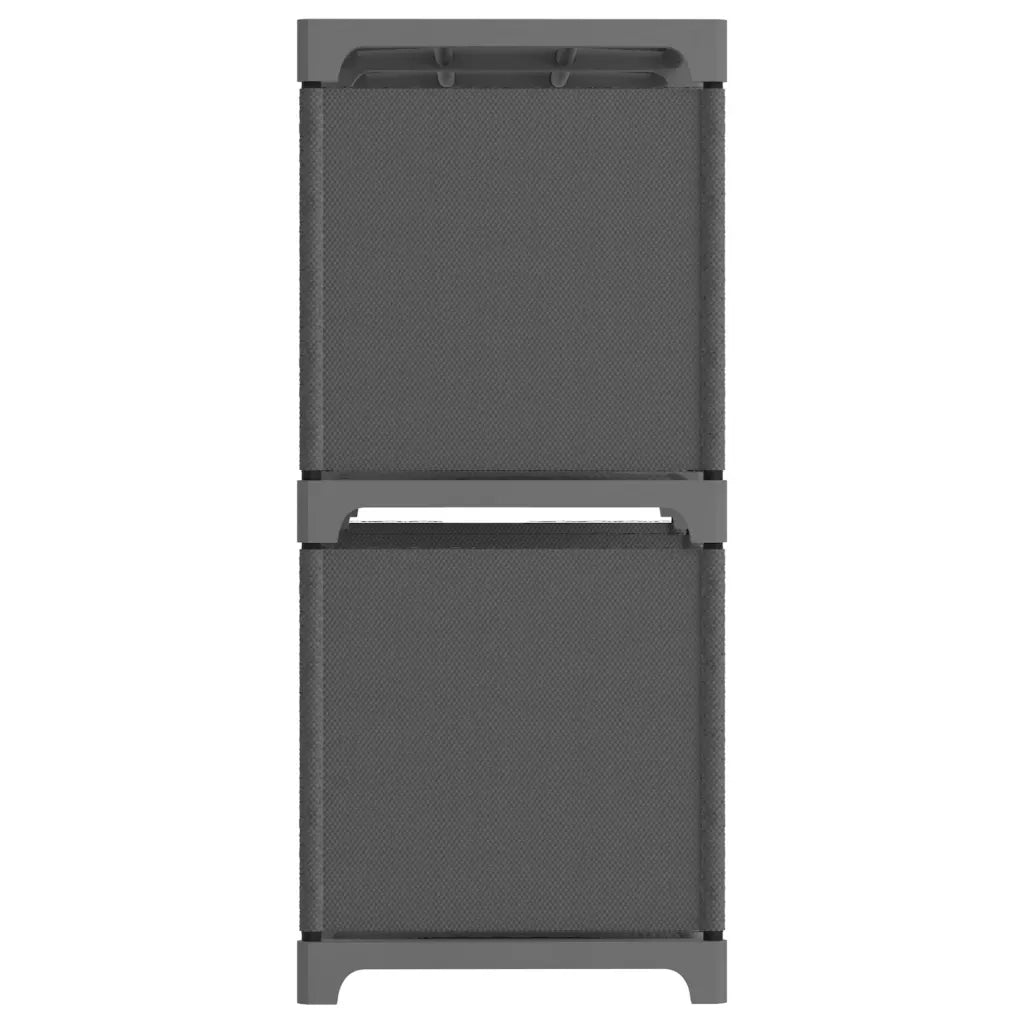Mobile per 4 Scatole a Cubo Grigio 69x30x72,5 cm in Tessuto CFW2376705