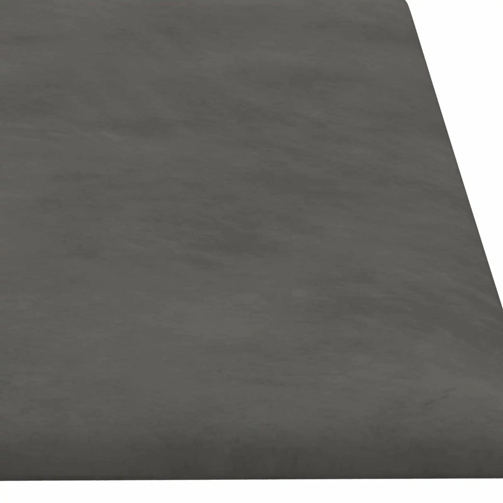 Testiera da Parete 12 pcs Grigio scuro 60 x 15 cm Velluto 4008338