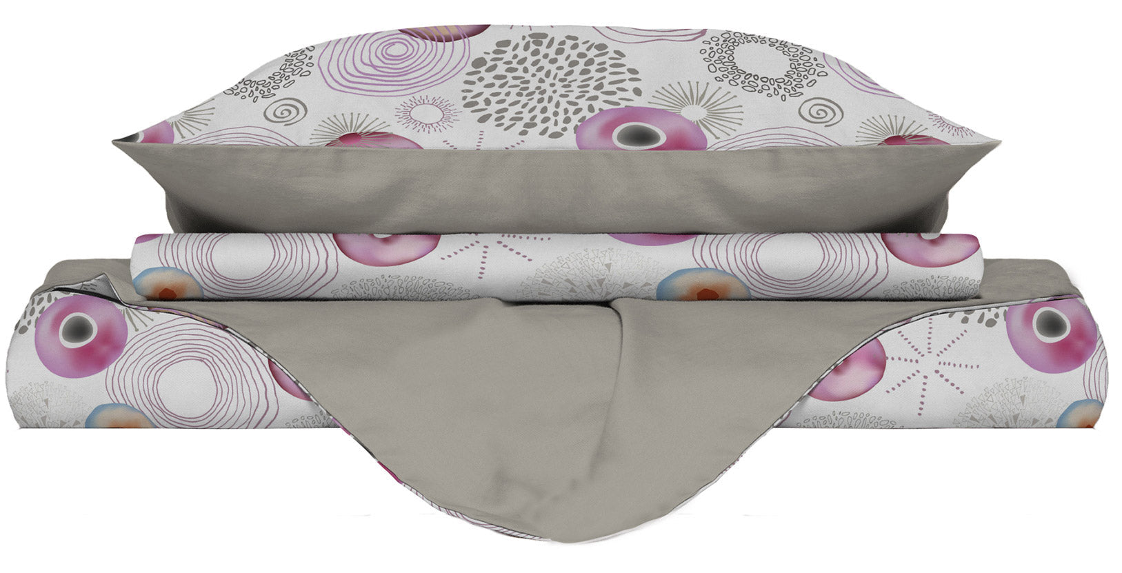 Copripiumino 1 Piazza e Mezzo Double Face con Federe Stampato Morfeo