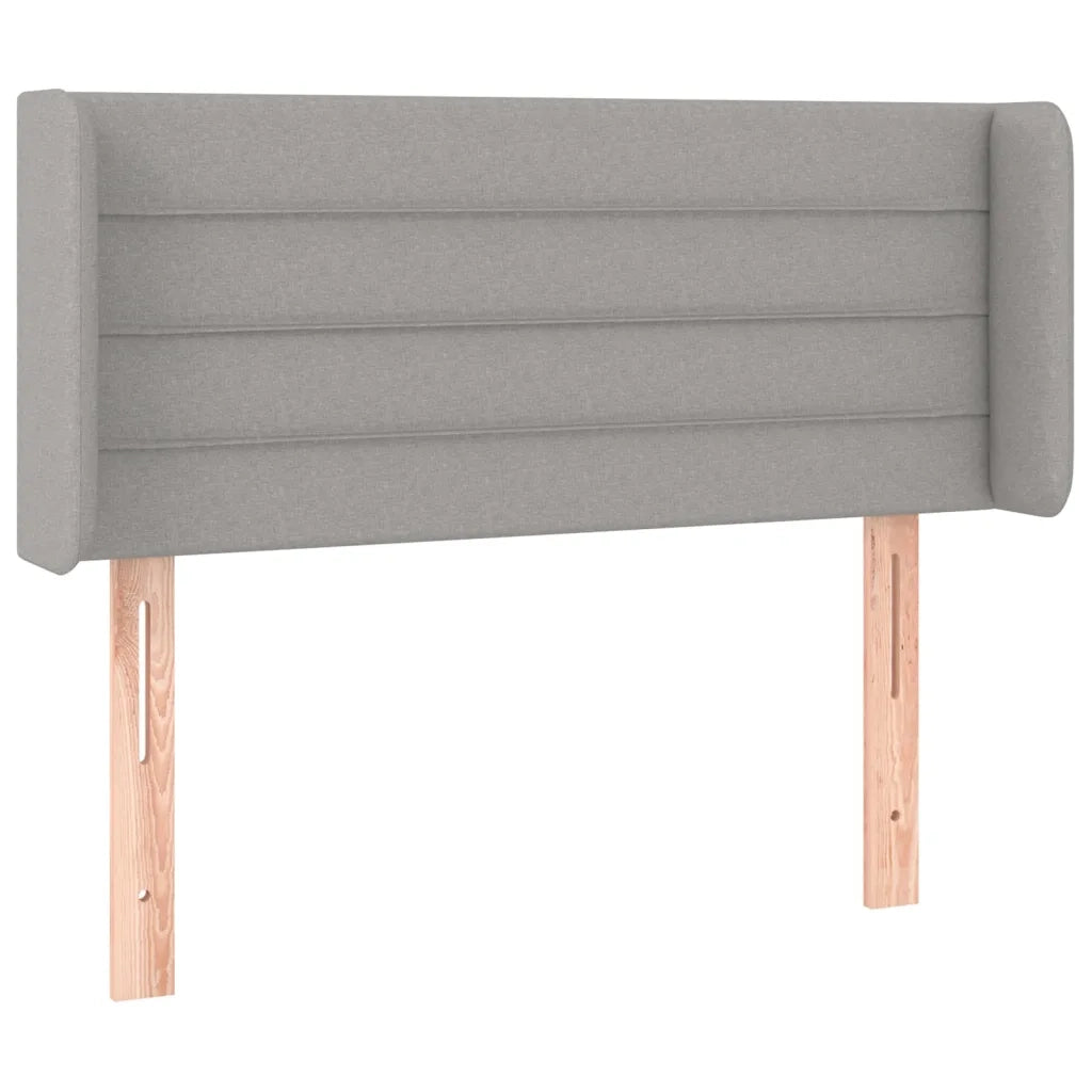 Testiera Grigio Chiaro a LED 83x16x78/88 cm in Tessuto 3123350