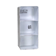 Mensola metallo bristol bianco 3 piani rettangolare cm19,5x15h44,5