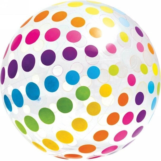 Intex 59065 Palla Gonfiabile Mare Jumbo 107 cm in Vinile con Kit di Riparazione colore Multicolore