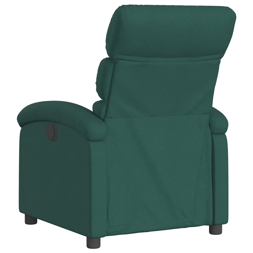 Divano Sedia-Poltrona Reclinabile in Tessuto Verde Scuro 949541