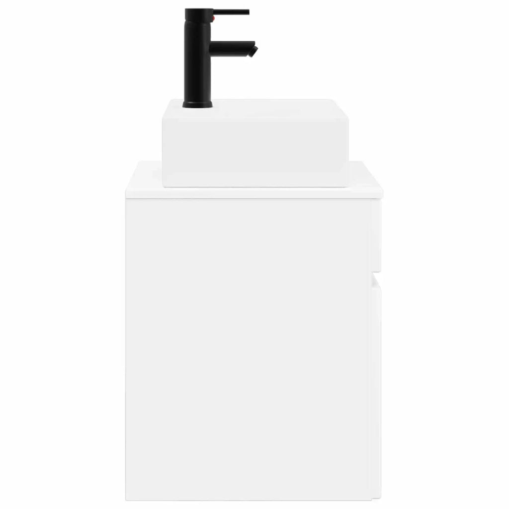 Mobile Lavabo da Parete Bianco 39 x 41 x 62,5 cm