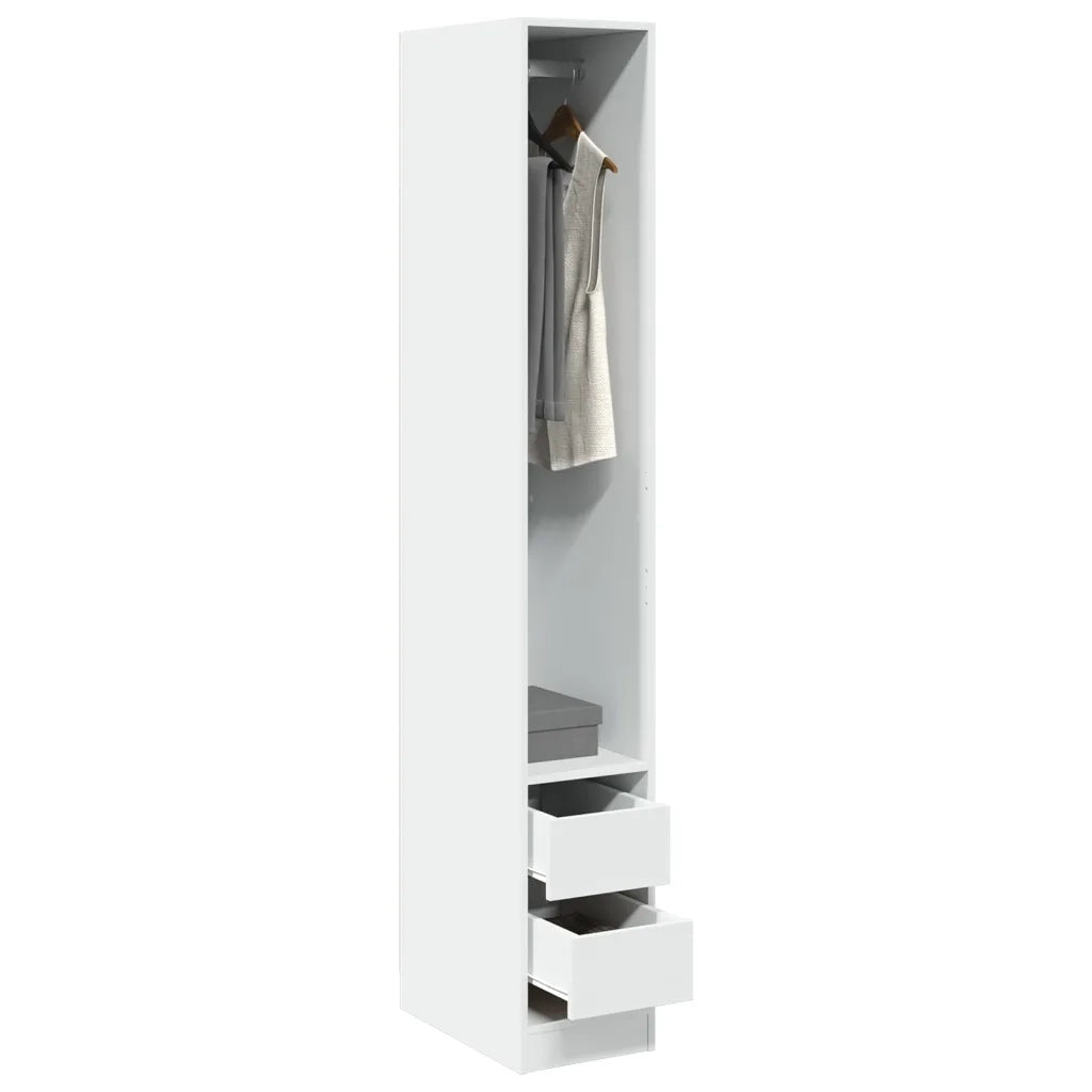 Armadio Bianco 30x50x200 cm in Legno Multistrato CFW1311625