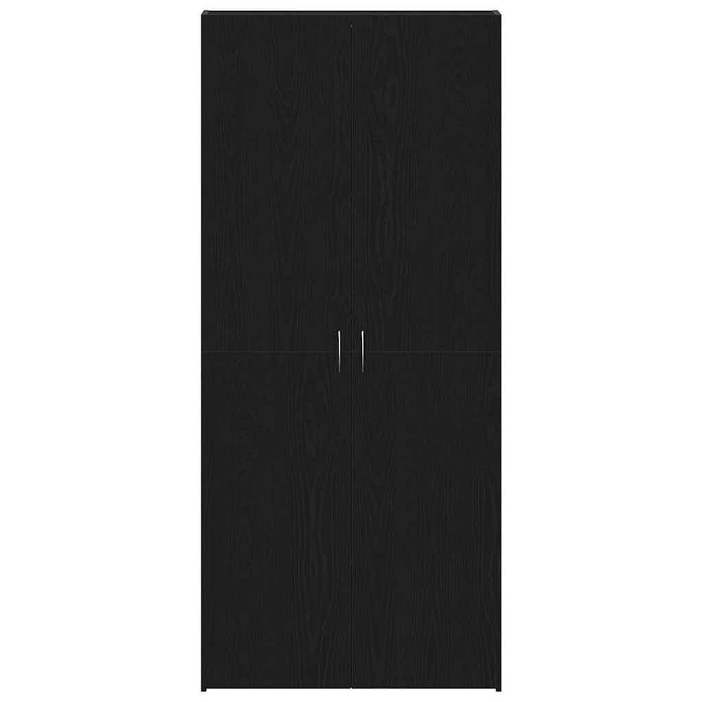 Mobile per scarpe Nero 80 x 35.5 x 180 cm Legno multistrato 3333845
