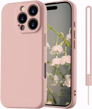 Case in silicone per iPhone Pro Max in colore rosa con protezione ottimale