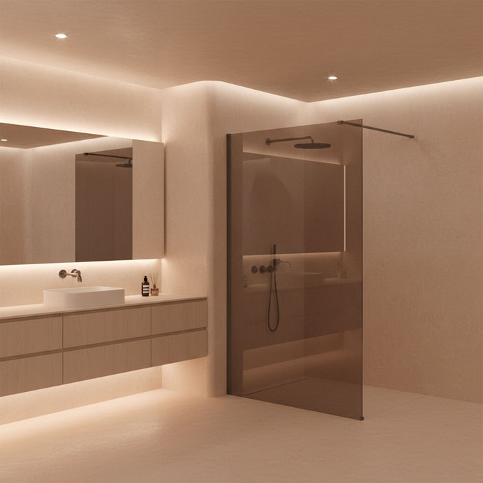 Parete Doccia Rea Flexi Brown / Titan 120