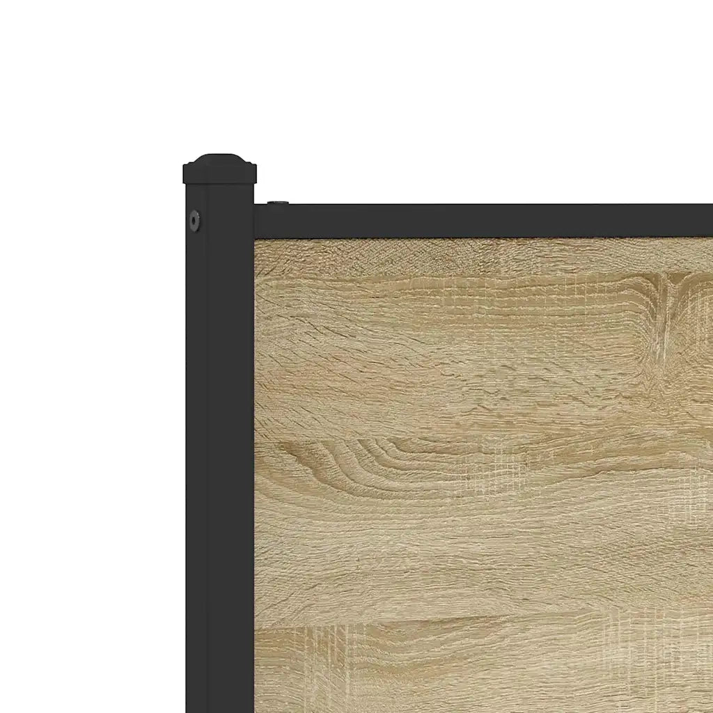 Giroletto senza Materaso in Metallo Rovere Sonoma 140x190 cm 4007904