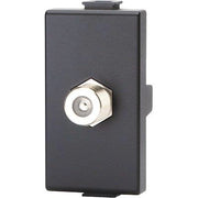 CONNETTORE F TV SAT DIRETTO ABM - NERO- 8 pezzi