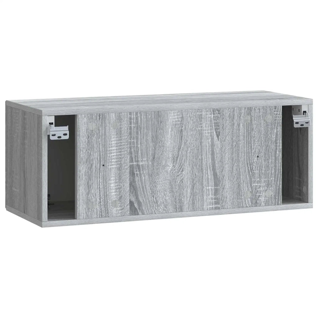 Mobile Porta TV da Muro Grigio Sonoma 78,5 x 31 x 30 cm
