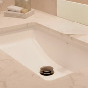 SINED Valvola Click Clack per lavabo colore oro rosa acciaio inox 316L scarico piletta con chiusura a pressione PILETTA-SCARICO-LEVANTE-CANNA-FUCILE