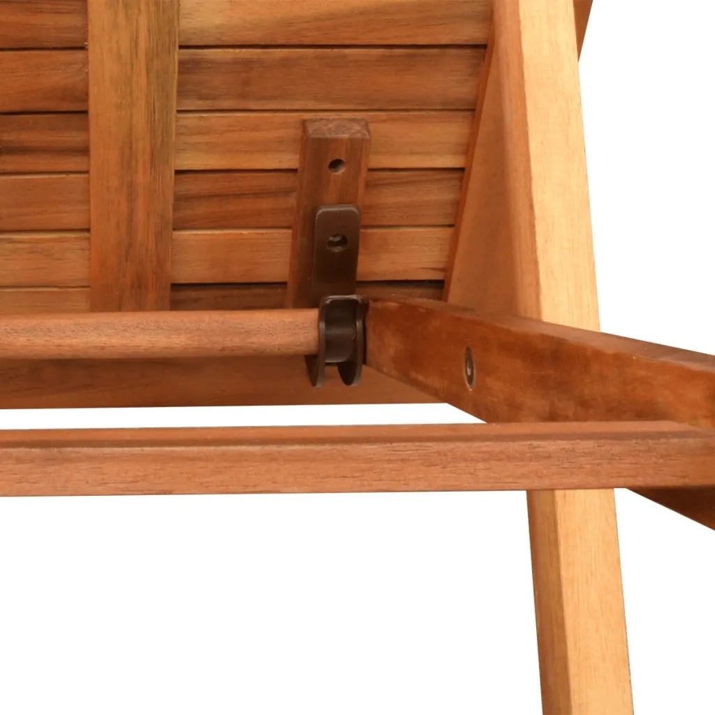 Lettini Prendisole 2 pz con Tavolo in Massello di Acacia 274662