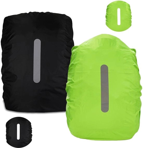 Sacchi per zaino impermeabili - 2 pezzi - Riflettenti per sicurezza - Adatti per 15-50 litri - 190T poliestere - Antifurto