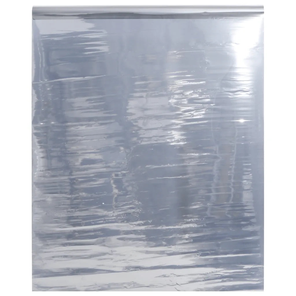 Pellicola Solare Statica Riflettente Argento 90x2000 cm PVC 155867
