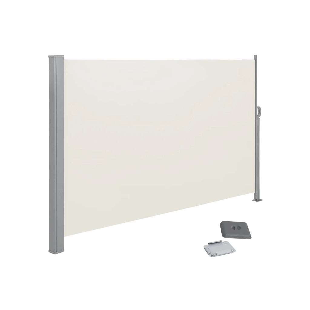 Tenda da sole laterale per balcone e terrazza parasole 200 x 350 cm (h x l) frangivista beige 12_0001855