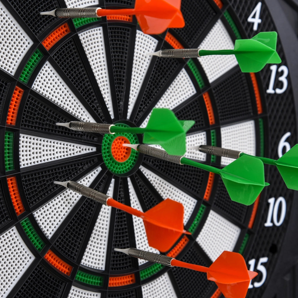 Dartboard Elettronico con Voce LED e 12 Freccette ¨C zephmum ¨C 27 Giochi 216 Varianti per 8 Giocatori