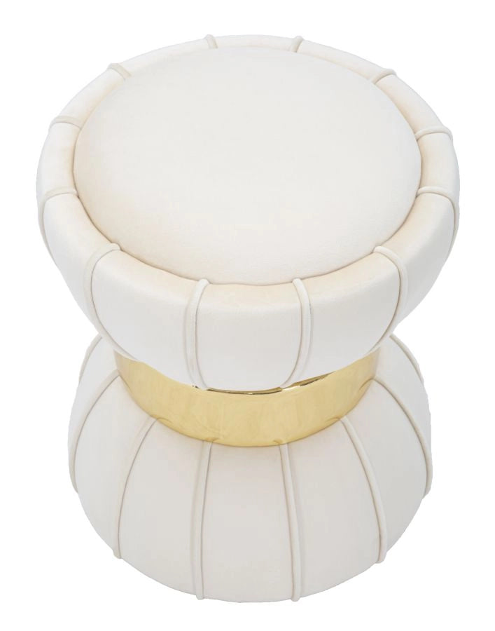 SGABELLO FLOWER CM CREMA CM � 40X44