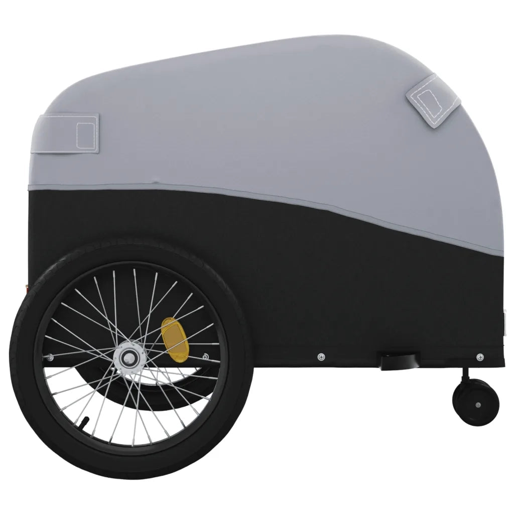 Rimorchio da Bici Nero e Grigio 45 kg in Ferro CFW9439862